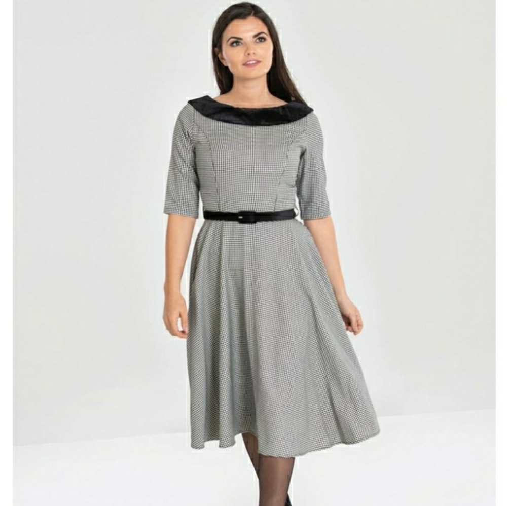 Hell Bunny houndstooth dress UK size 4x